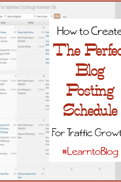 how to create the perfect blog posting schedule for traffic growth