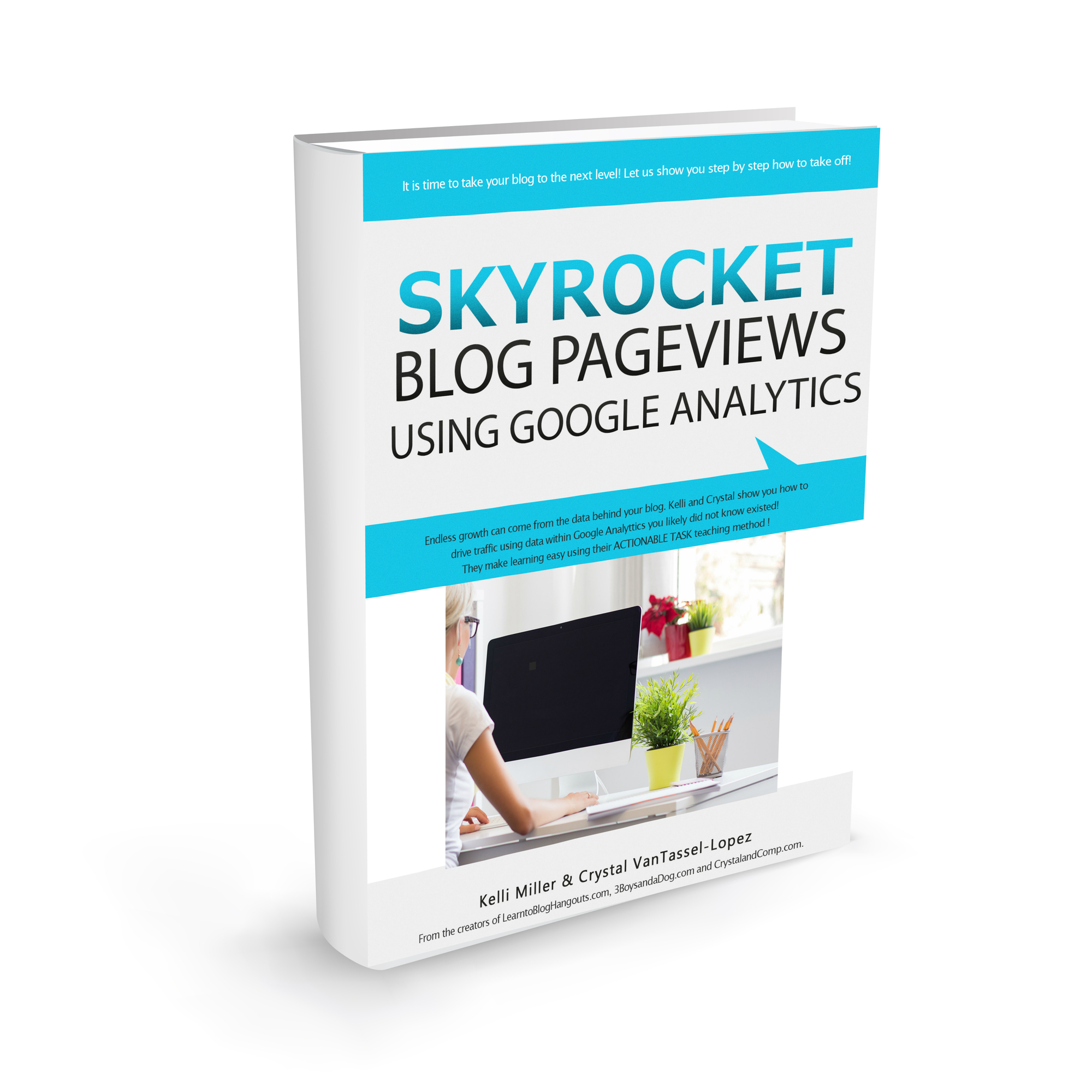3D Book Cover Skyrocket Pageviews with GA